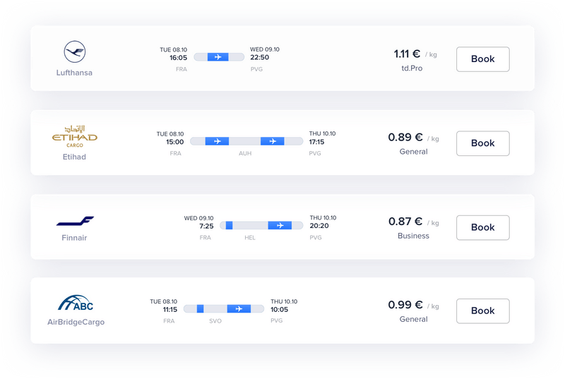 cargo.one The easiest way to book air cargo